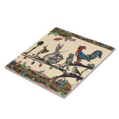 VERMITTLUNGSMITTELBESTIERUNG,MUSIK MAKING RABBITS, FLIESE (Seite)