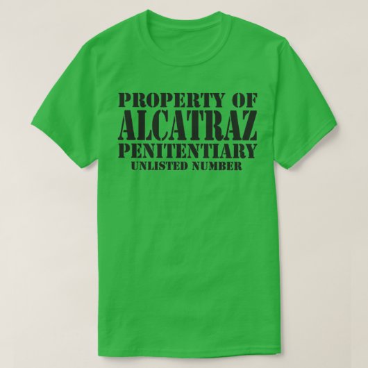 Vermögen der Penitentiary Alcatraz T-Shirt (Design vorne)