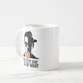 Vermögen von Day Alibis by Night True Crime Fun Kaffeetasse (Vorderseite Links)