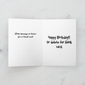 Vermögens-Erzähler-Cartoon Karte (Innenseite)