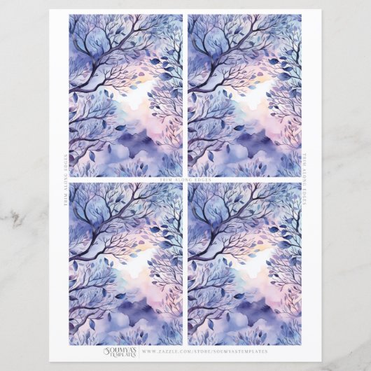 Vermögensnachweiskarten, Mediationskarten 3.5"x5" (Rückseite)