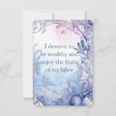 Vermögensnachweiskarten, Meditationskarten (Vorderseite)