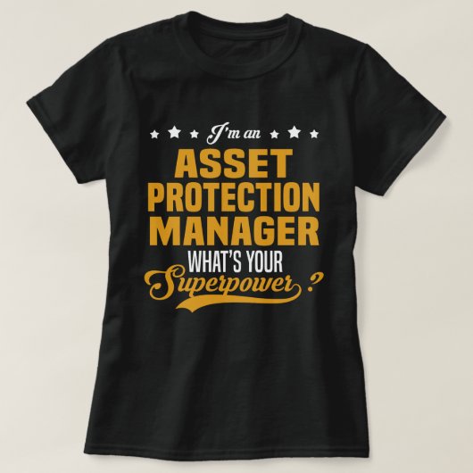 Vermögensschutz-Manager T-Shirt (Design vorne)