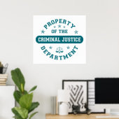 Vermögensverwaltung der Strafjustiz Poster (Heimbüro)
