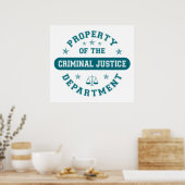 Vermögensverwaltung der Strafjustiz Poster (Küche)