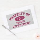 Vermögensverwaltung für Musik Rechteckiger Aufkleber (Umschlag)