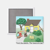 Vermögenswerte aus echtem Anwesen Magnet (Vorderseite/Rückseite)