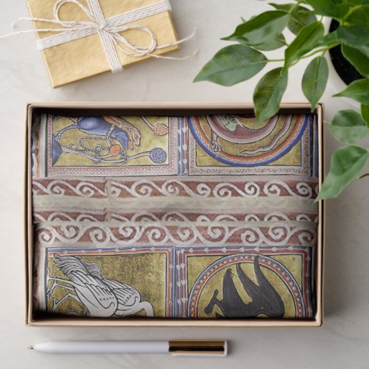 VERMÖGENSWERTE, PFERDE, WALDTIERE SEIDENPAPIER (Geschenk)