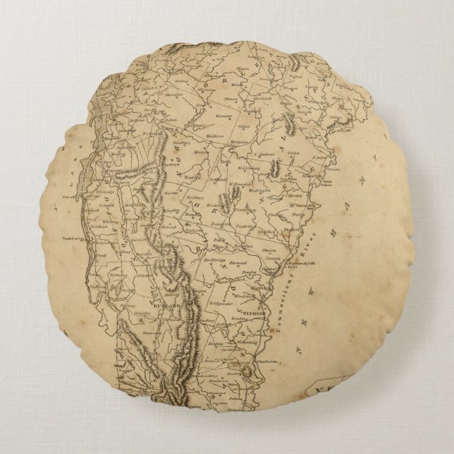 Vermont 5 rundes kissen (Vorderseite)