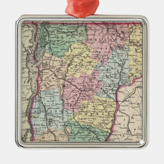 Vermont 6 ornament aus metall (Vorne)
