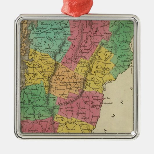 Vermont 9 ornament aus metall (Vorne)