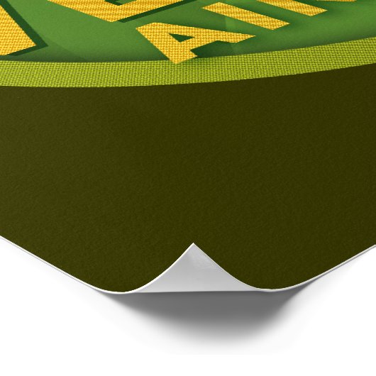 Vermont Ain't Flat Poster (Ecke)