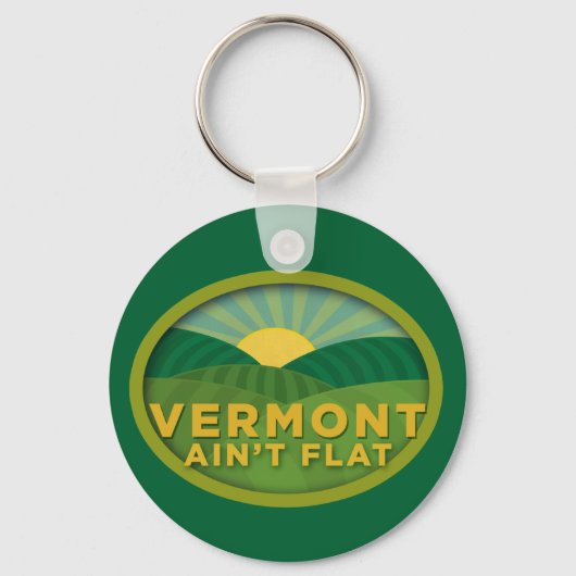 Vermont Ain't Flat Schlüsselanhänger (Vorderseite)