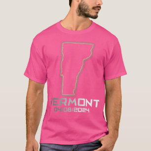 Vermont America Astronomy Total Solar Eclipse 2024 T-Shirt