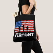 Vermont American Flag Tasche (Von Nahem)