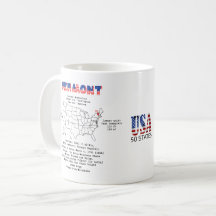 Vermont American Staat auf einer Karte und nützlic