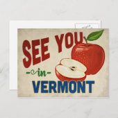 Vermont Apple - Vintage Reise Postkarte (Vorne/Hinten)