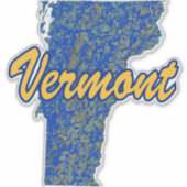 Vermont Aufkleber (Vorderseite)