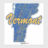 Vermont Aufkleber (Blatt)