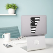 Vermont Aufkleber (Laptop auf Schreibtisch)