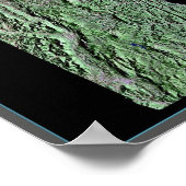 Vermont aus dem Satellitenplakat Poster (Ecke)