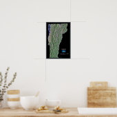 Vermont aus dem Satellitenplakat Poster (Küche)