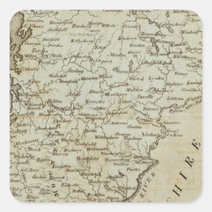 Vermont, aus der tatsächlichen Umfrage Quadratischer Aufkleber