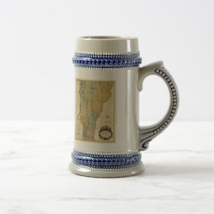 Vermont, aus tatsächlicher Vermessung - Vintage-Ka Bierglas