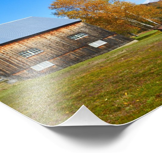 Vermont Barn Fotodruck (Ecke)