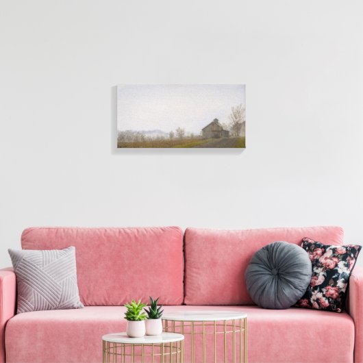 Vermont Barn Leinwanddruck (Insitu (Wohnzimmer))