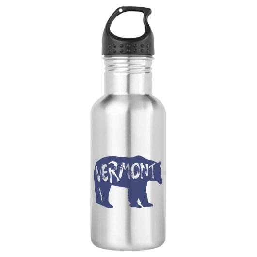 Vermont Bear Edelstahlflasche (Vorderseite)