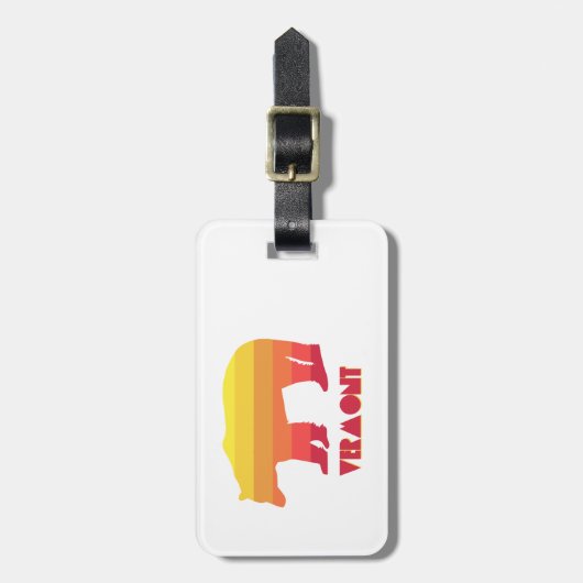 Vermont Bear Gepäckanhänger (Vorderseite vertikal)