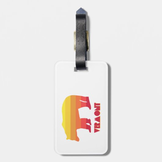 Vermont Bear Gepäckanhänger (Rückseite vertikal)