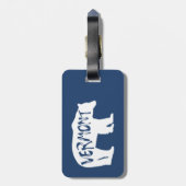 Vermont Bear Gepäckanhänger (Rückseite vertikal)