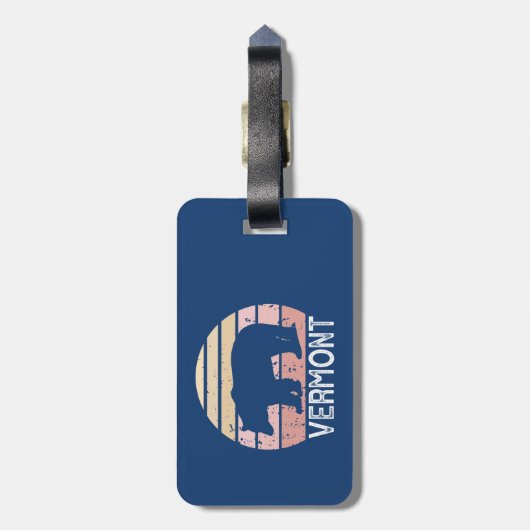 Vermont Bear Gepäckanhänger (Rückseite vertikal)