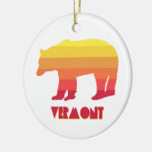 Vermont Bear Keramik Ornament (Links)