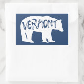 Vermont Bear Rechteckiger Aufkleber (Tasche)