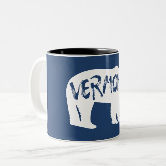 Vermont Bear Zweifarbige Tasse (Vorderseite Links)