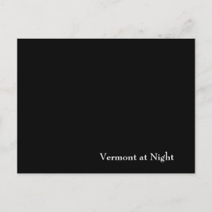 Vermont bei Nacht Postkarte