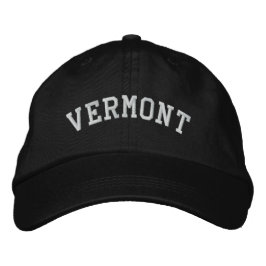 Vermont bestickte, anpassbare Cap Black Bestickte Kappe