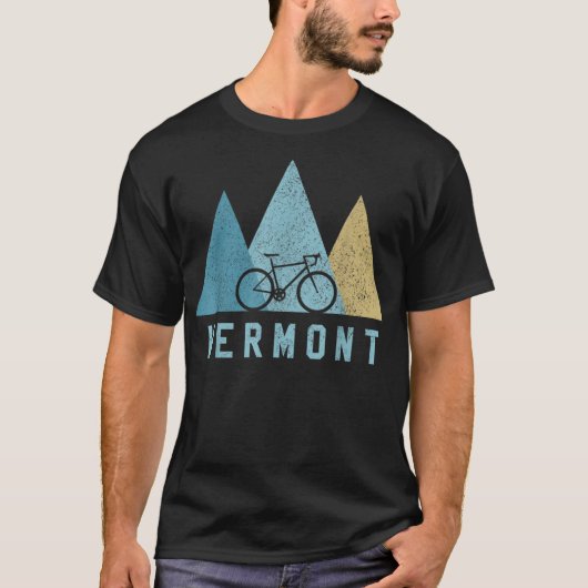 Vermont Bike Vintag Radgebirge MTB T-Shirt (Vorderseite)