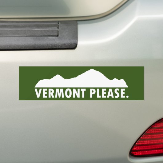 Vermont Bitte Autoaufkleber (Auf Auto)
