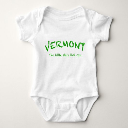 Vermont Can Säugling Strampler, weiß Baby Strampler (Vorderseite)