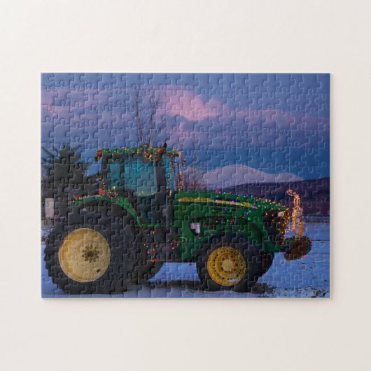 Vermont Christmas Tree als Traktor Puzzle (Horizontal)