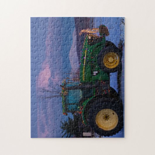 Vermont Christmas Tree als Traktor Puzzle (Vertikal)