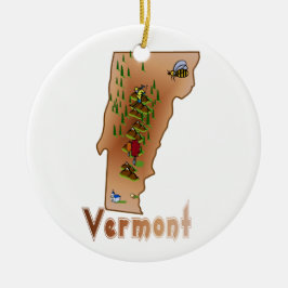 Vermont Christmas Tree Keramik Ornament