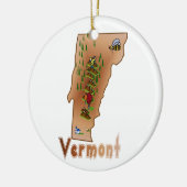 Vermont Christmas Tree Keramik Ornament (Links)