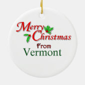 Vermont Christmas Tree Keramik Ornament (Hinten)