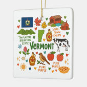 Vermont Custom Family Trip Christmas Keramikornament (Links)