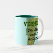 Vermont: Das andere kleinere Wisconsin Zweifarbige Tasse (VorderseiteRechts)